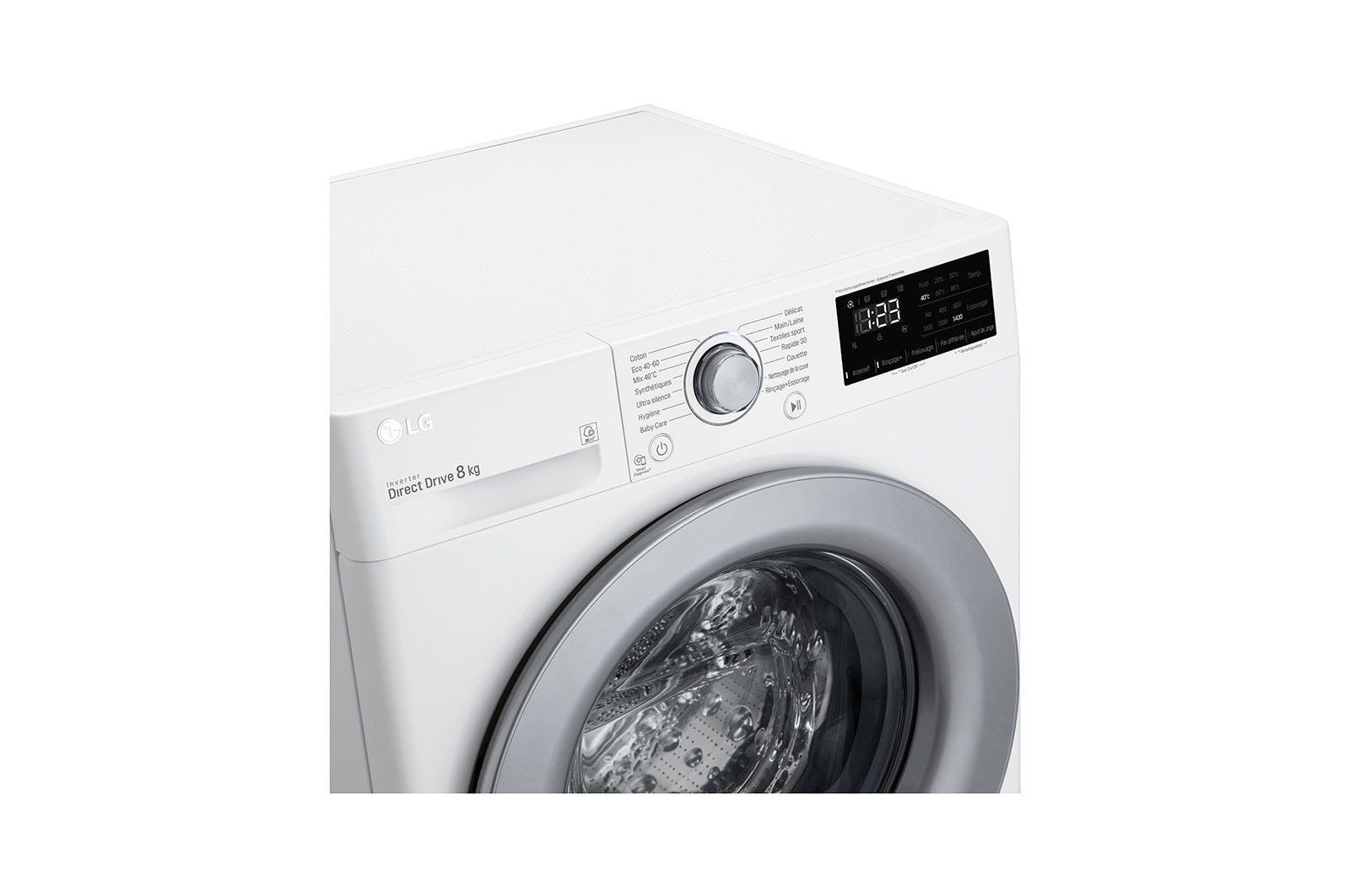 LG Lave-linge 8 KG - 59L | AI Direct Drive™ | Moteur Direct Drive™ garanti 10 ans |  6 Motion™ | 52/74dB | D, LG F84N24WH