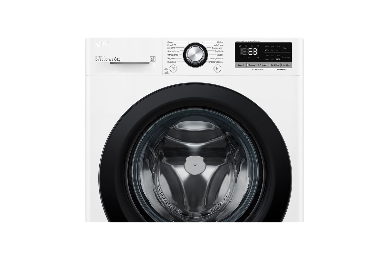LG Lave-linge 8 KG - 59L | AI Direct Drive™ | Moteur Direct Drive™ garanti 10 ans |  6 Motion™ | 52/74dB | D, LG F84N25WH