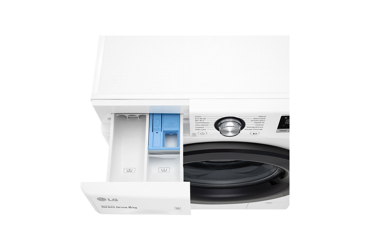 LG Lave-linge 8 KG - 59L | AI Direct Drive™ | Moteur Direct Drive™ garanti 10 ans |  6 Motion™ | 52/74dB | D, LG F84N25WH