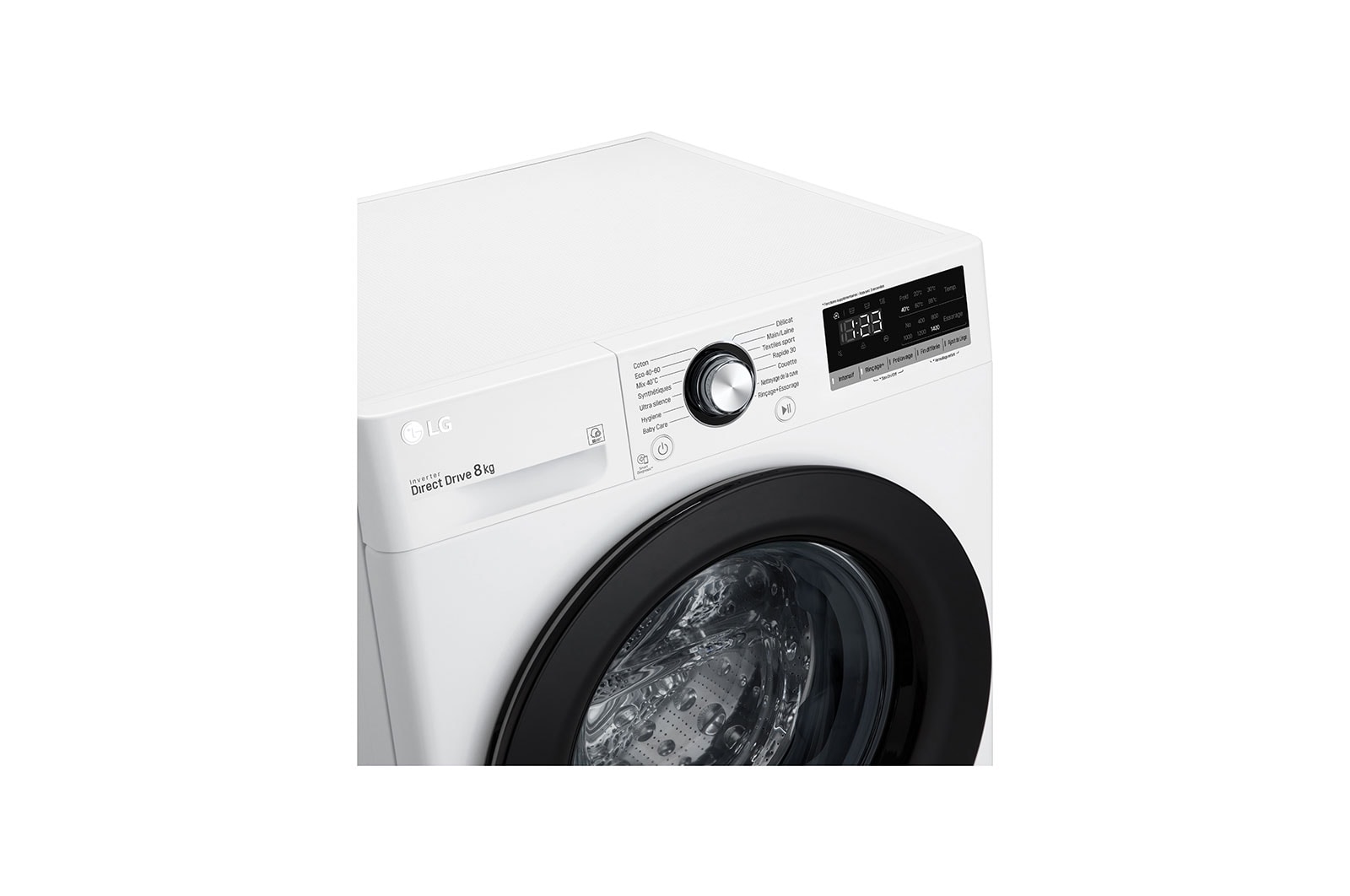 LG Lave-linge 8 KG - 59L | AI Direct Drive™ | Moteur Direct Drive™ garanti 10 ans |  6 Motion™ | 52/74dB | D, LG F84N25WH