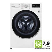 Vue avant de Lave-linge 8KG | 6 Motion Direct Drive™ | Moteur Direct Drive™ garanti 10 ans | AIDD™ | Steam™ | 52/74 dB | D LG F84N40WHS