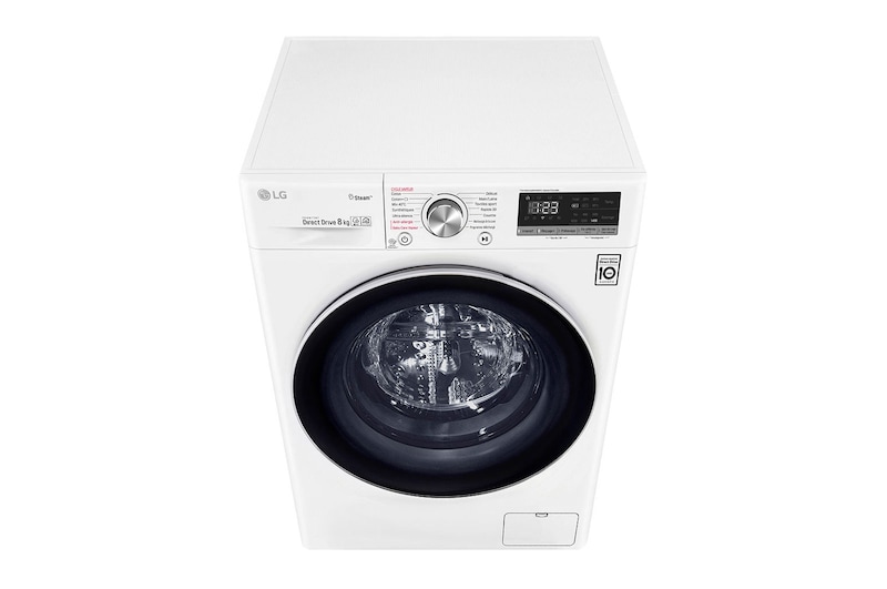 LG Lave-linge 8KG | 6 Motion Direct Drive™ | Moteur Direct Drive™ garanti 10 ans |  AIDD™ | Steam™ | 52/74 dB, LG F84N50WHSB