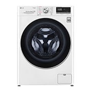 Vue avant de Lave-linge 8KG | 6 Motion Direct Drive™ | Moteur Direct Drive™ garanti 10 ans |  AIDD™ | Steam™ | 52/74 dB LG F84N50WHSB