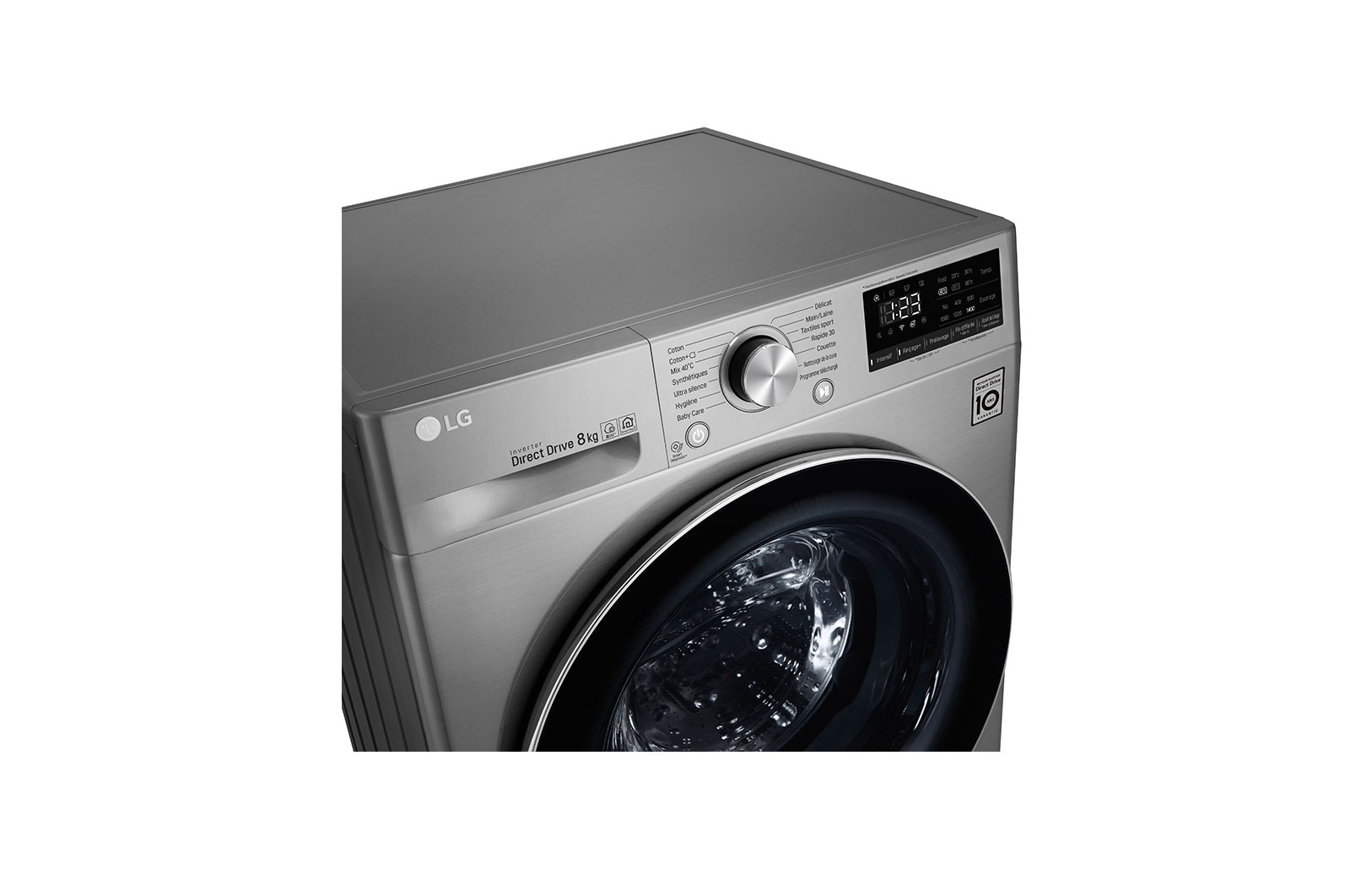 LG Lave-linge 8 KG | 6 Motion Direct Drive™ | AIDD™ | Moteur Direct Drive™ garanti 10 ans, LG F84N52T