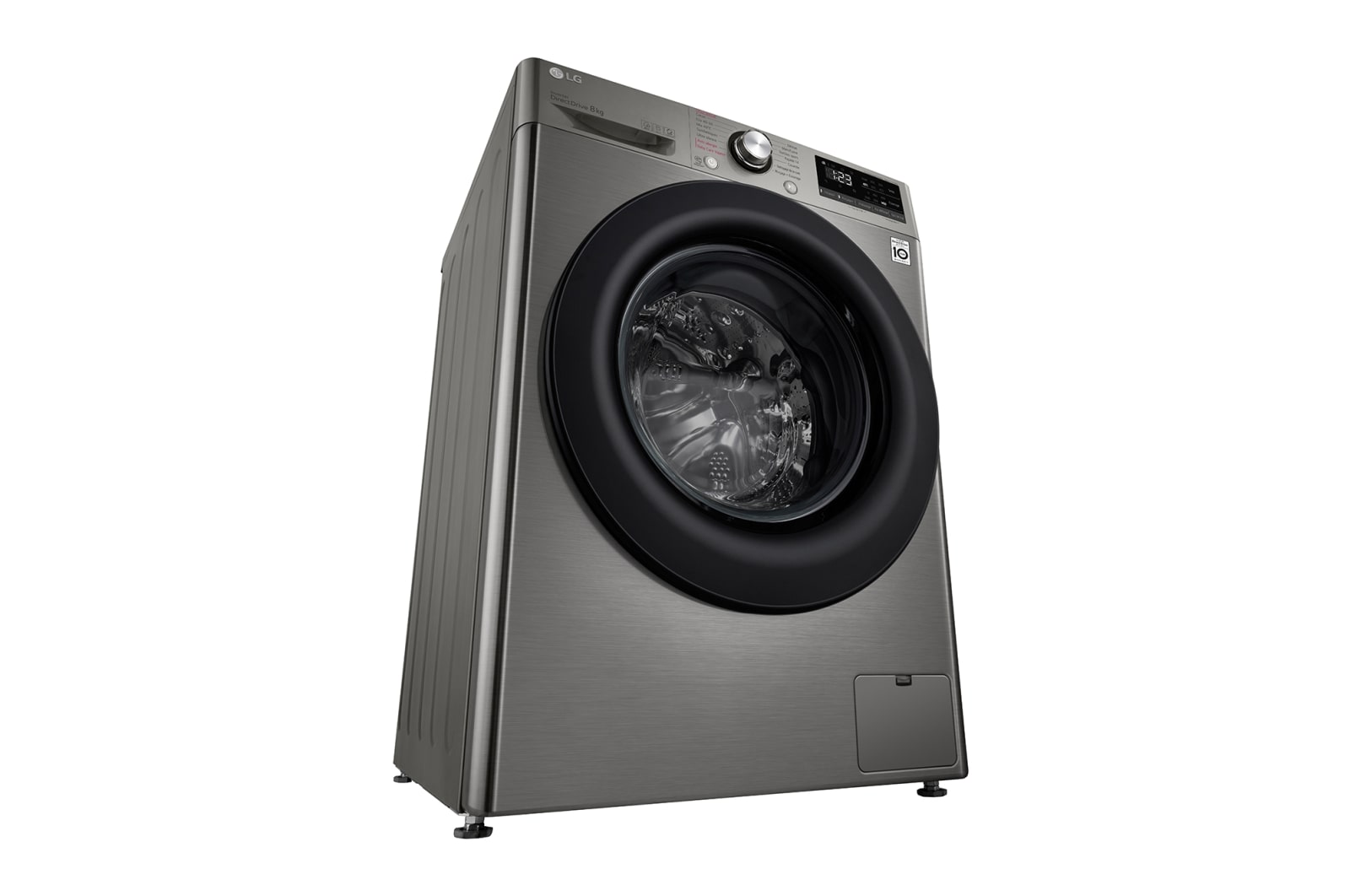LG Lave-linge 8kg - 68L | AI Direct Drive™ | Steam™ I Moteur Direct Drive™ garanti 10 ans, LG F84V15STS