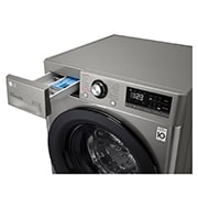 LG Lave-linge 8kg - 68L | AI Direct Drive™ | Steam™ I Moteur Direct Drive™ garanti 10 ans, LG F84V15STS