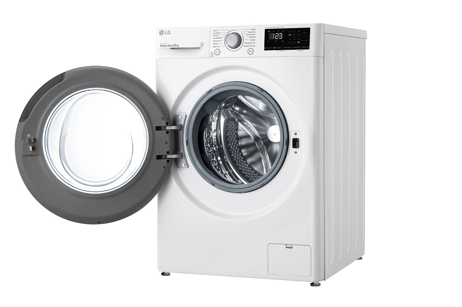 LG Lave-linge 8 kg - 68L | AI Direct Drive™ | Moteur Direct Drive™ garanti 10 ans, LG F84V34WH