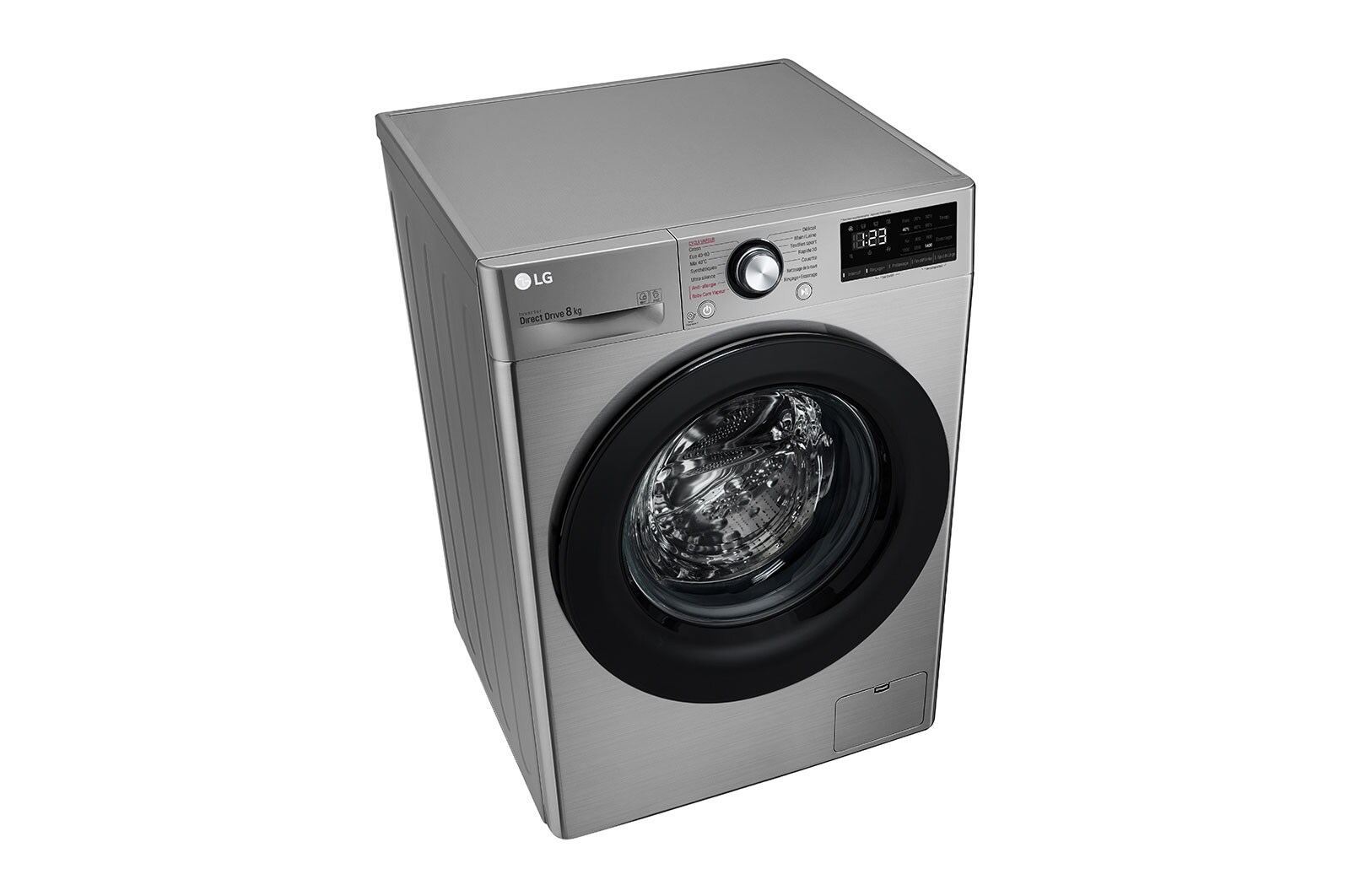 LG Lave-linge 8 kg - 68L | AI Direct Drive™ | Moteur Direct Drive™ garanti 10 ans, LG F84V35IXS