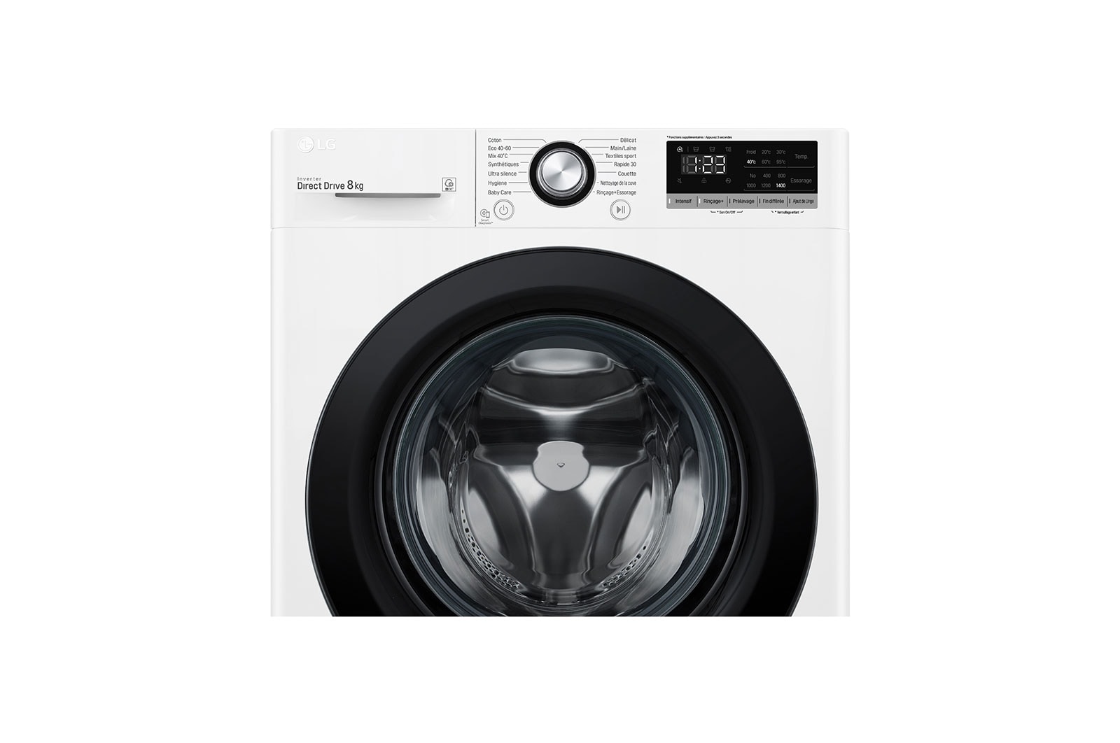 LG Lave-linge 8 kg - 68L | AI Direct Drive™ | Moteur Direct Drive™ garanti 10 ans , LG F84V35WH