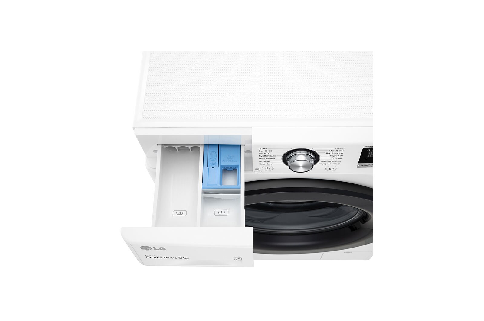 LG Lave-linge 8 kg - 68L | AI Direct Drive™ | Moteur Direct Drive™ garanti 10 ans , LG F84V35WH