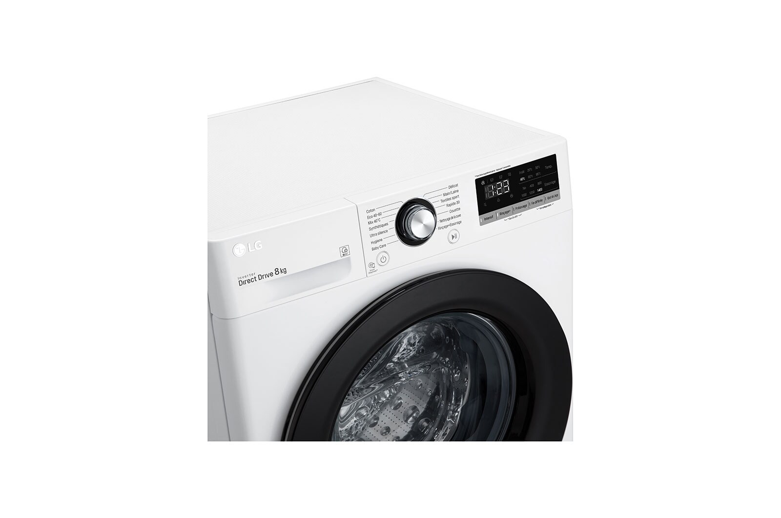 LG Lave-linge 8 kg - 68L | AI Direct Drive™ | Moteur Direct Drive™ garanti 10 ans , LG F84V35WH