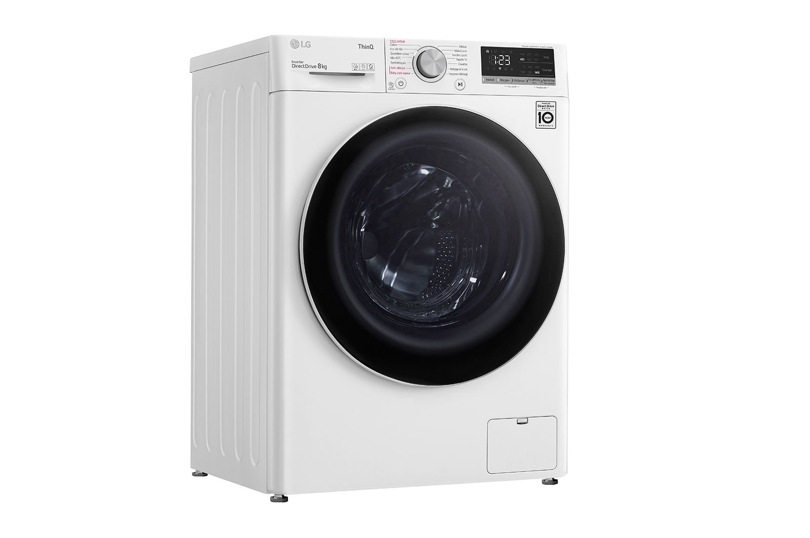 LG Lave-linge 8 kg - 68L | AI Direct Drive™ | Moteur Direct Drive™ garanti 10 ans , LG F84V40WHS