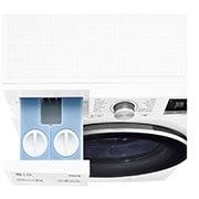 LG Lave-linge 8 kg - 68L | AI Direct Drive™ | Dosage automatique | Moteur Direct Drive™ garanti 10 ans, LG F84V51WHA
