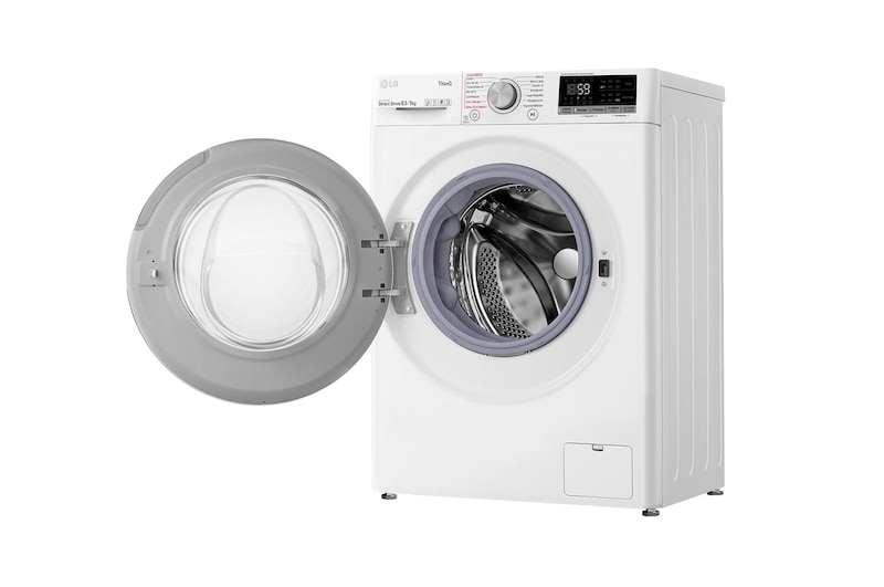 LG Lavante-séchante Slim 8,5/5 kg - 58L | AI Direct Drive™ | TurboWash™ I Moteur Direct Drive™ garanti 10 ans, LG F852SV50WRS