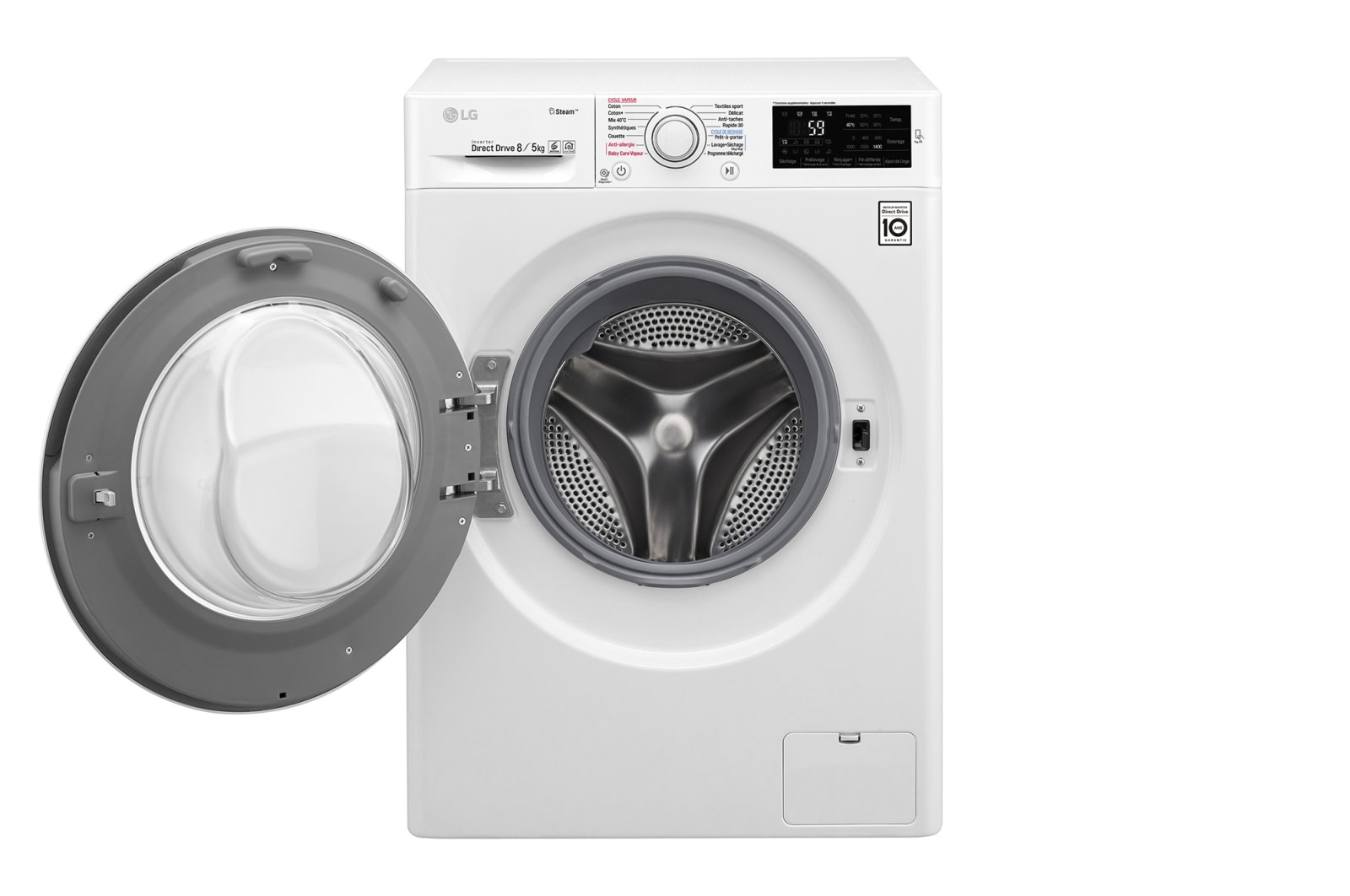 LG Lavante-séchante 8/5KG | 6 Motion Direct Drive™ | Smart Diagnosis™ | Moteur Direct Drive™ – Garanti 10 ans , LG F854C40WR