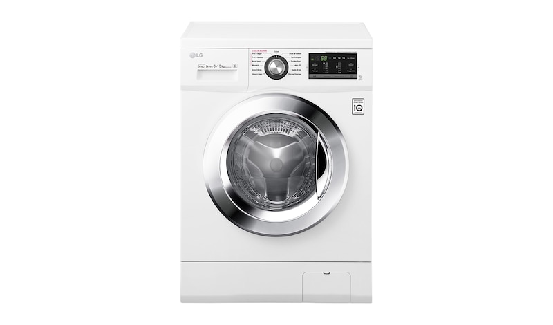LG Lavante-séchante 8/5KG |1400 tours | 6 Motion Direct Drive™ | A | Smart Diagnosis™ | Moteur Direct Drive™ – Garanti 10 ans , LG F854G63WR