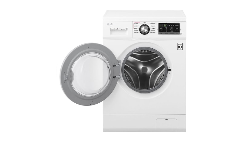 LG Lavante-séchante 8/5KG |1400 tours | 6 Motion Direct Drive™ | A | Smart Diagnosis™ | Moteur Direct Drive™ – Garanti 10 ans , LG F854G63WR