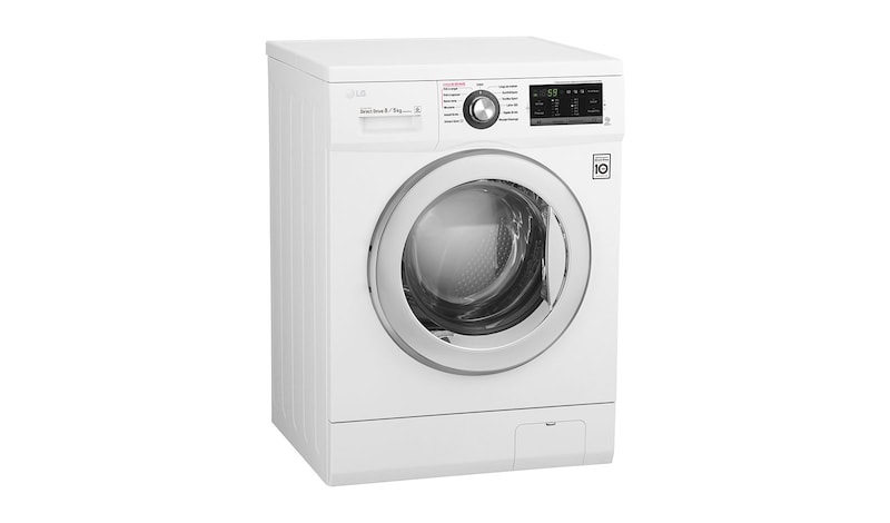 LG Lavante-séchante 8/5KG |1400 tours | 6 Motion Direct Drive™ | A | Smart Diagnosis™ | Moteur Direct Drive™ – Garanti 10 ans , LG F854G63WR