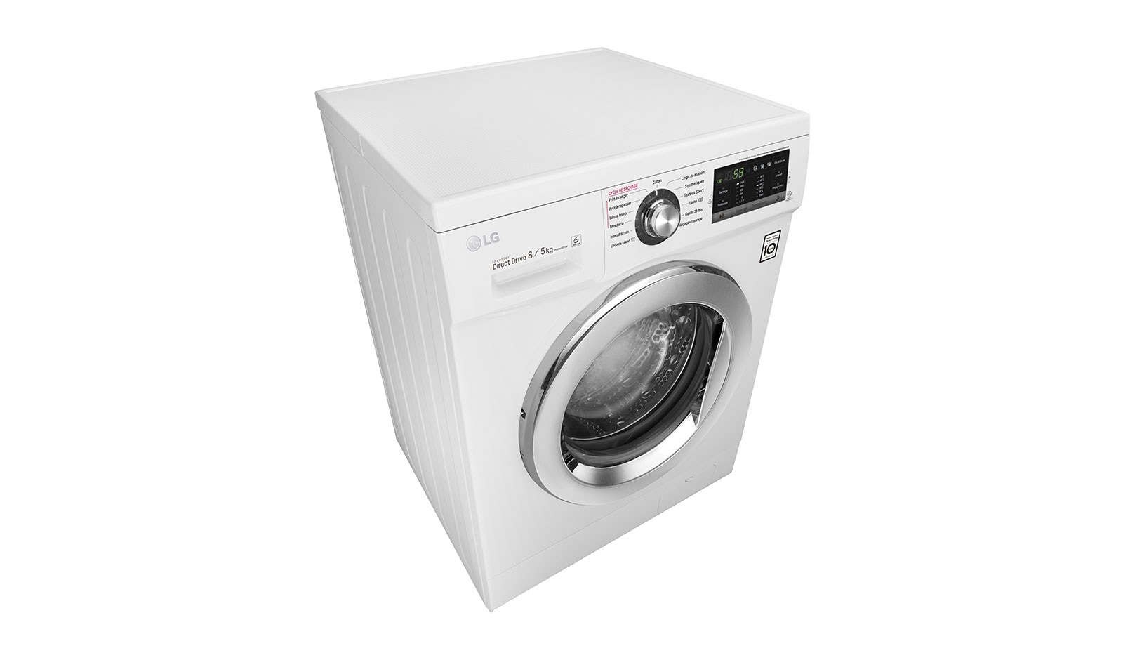 LG Lavante-séchante 8/5KG  |1400 tours | 6 Motion Direct Drive™ | A | Smart Diagnosis™ | Moteur Direct Drive™ – Garanti 10 ans , LG F854G63WR