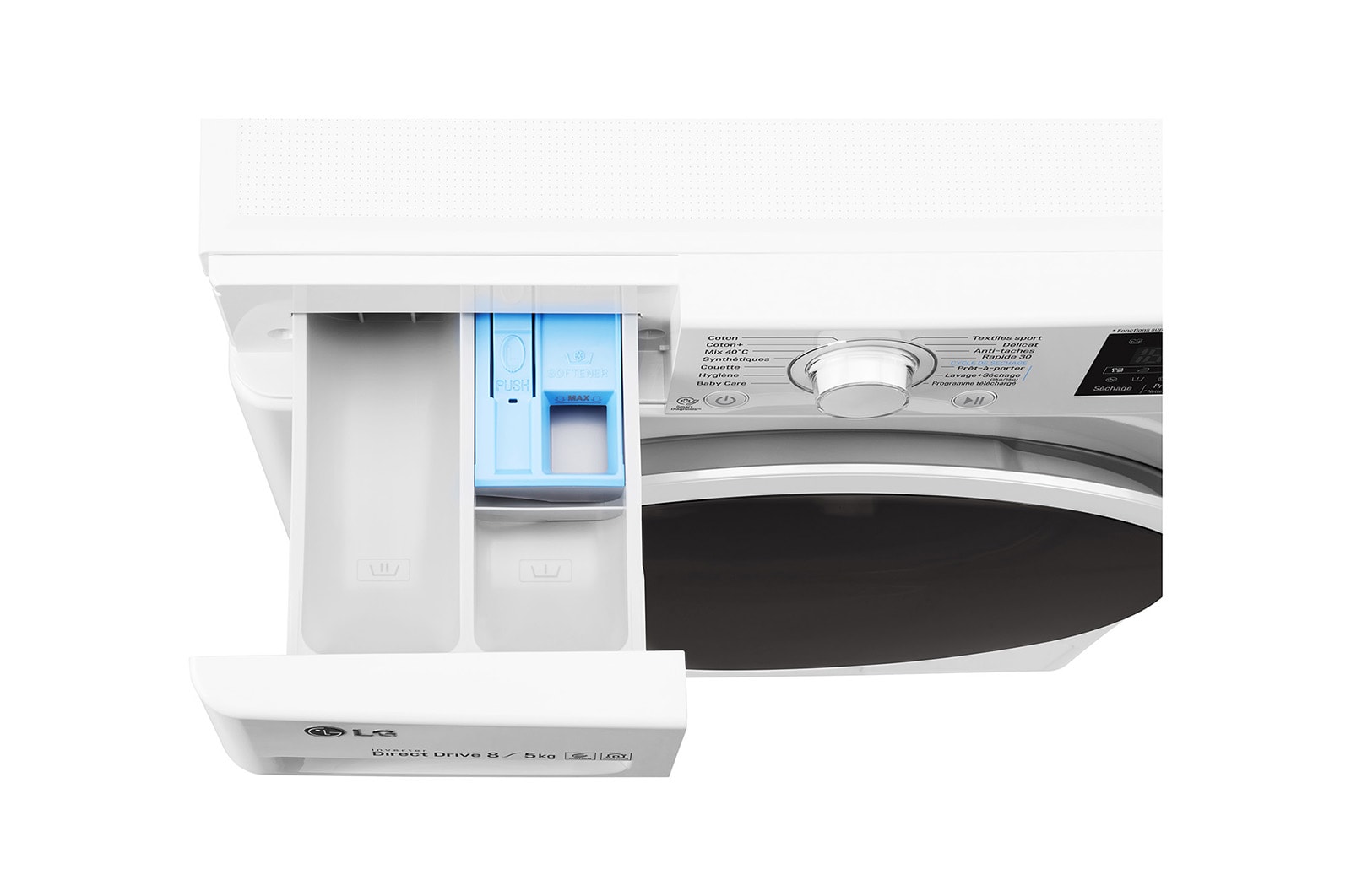 LG Lavante-séchante 8/5 KG | 6 Motion Direct Drive™ | Smart Diagnosis™ | Moteur Direct Drive™ garanti 10 ans , LG F854J60WR