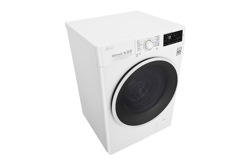 LG Lavante-séchante 8/5 KG | 6 Motion Direct Drive™ | Smart Diagnosis™ | Moteur Direct Drive™ garanti 10 ans , LG F854J60WR