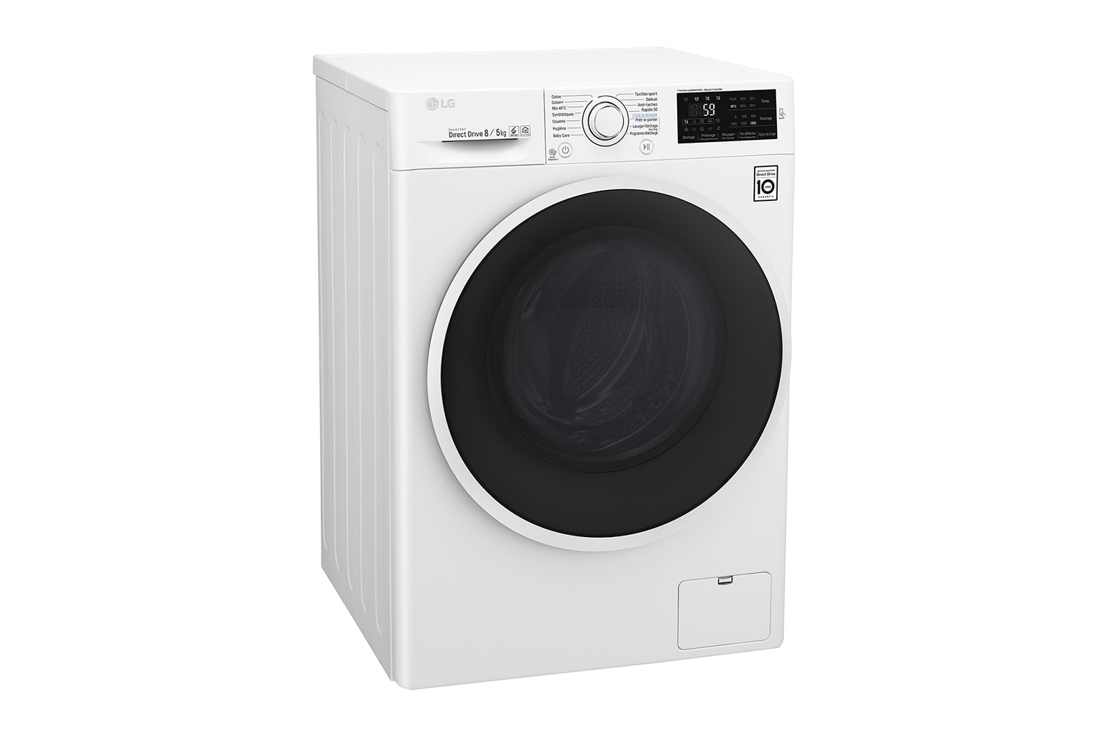LG Lavante-séchante 8/5 KG | 6 Motion Direct Drive™ | Smart Diagnosis™ | Moteur Direct Drive™ garanti 10 ans , LG F854J60WR