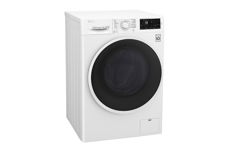 LG Lavante-séchante 8/5 KG | 6 Motion Direct Drive™ | Smart Diagnosis™ | Moteur Direct Drive™ garanti 10 ans , LG F854J60WR