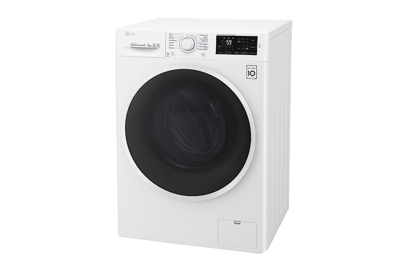 LG Lavante-séchante 8/5 KG | 6 Motion Direct Drive™ | Smart Diagnosis™ | Moteur Direct Drive™ garanti 10 ans , LG F854J60WR
