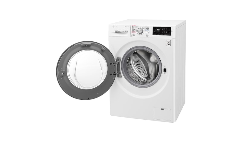 LG Lavante-séchante 8/5 KG | Steam™ | 6 Motion Direct Drive™ | Smart Diagnosis™ | Moteur Direct Drive™ garanti 10 ans , LG F854J61WRS