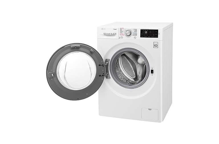 LG Lavante-séchante 8/5 KG | Steam™ | 6 Motion Direct Drive™ | Smart Diagnosis™ | Moteur Direct Drive™ garanti 10 ans , LG F854J61WRS