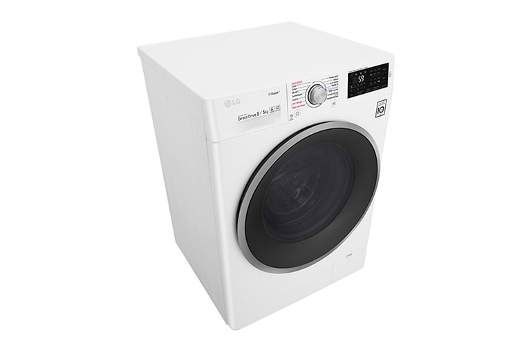 LG Lavante-séchante 8/5 KG | Steam™ | 6 Motion Direct Drive™ | Smart Diagnosis™ | Moteur Direct Drive™ garanti 10 ans , LG F854J61WRS