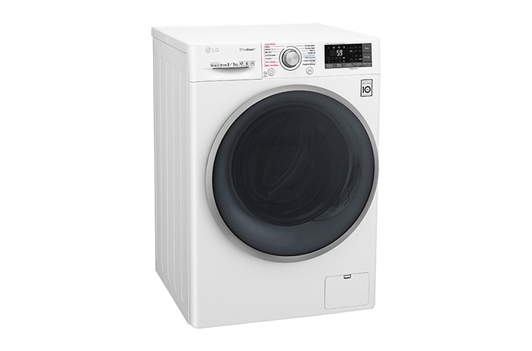 LG Lavante-séchante 8/5 KG | TrueSteam™ | EcoHybrid | 6 Motion Direct Drive™ | Wi-Fi | Smart Diagnosis™ | Moteur Direct Drive™ garanti 10 ans , LG F854J71WRH