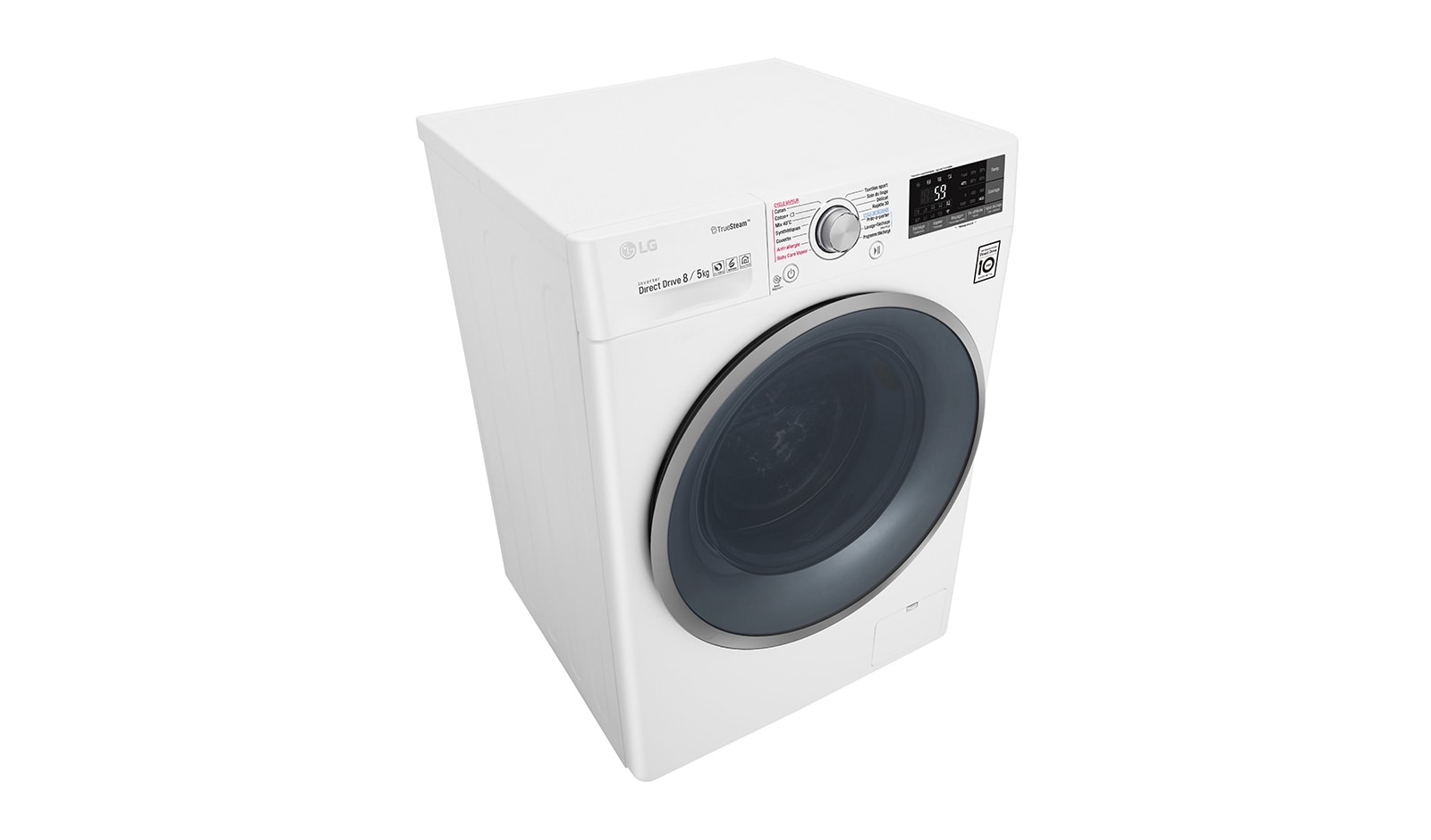 LG Lavante-séchante 8/5 KG | TrueSteam™ | EcoHybrid | 6 Motion Direct Drive™ | Wi-Fi | Smart Diagnosis™ | Moteur Direct Drive™ garanti 10 ans , LG F854J71WRH