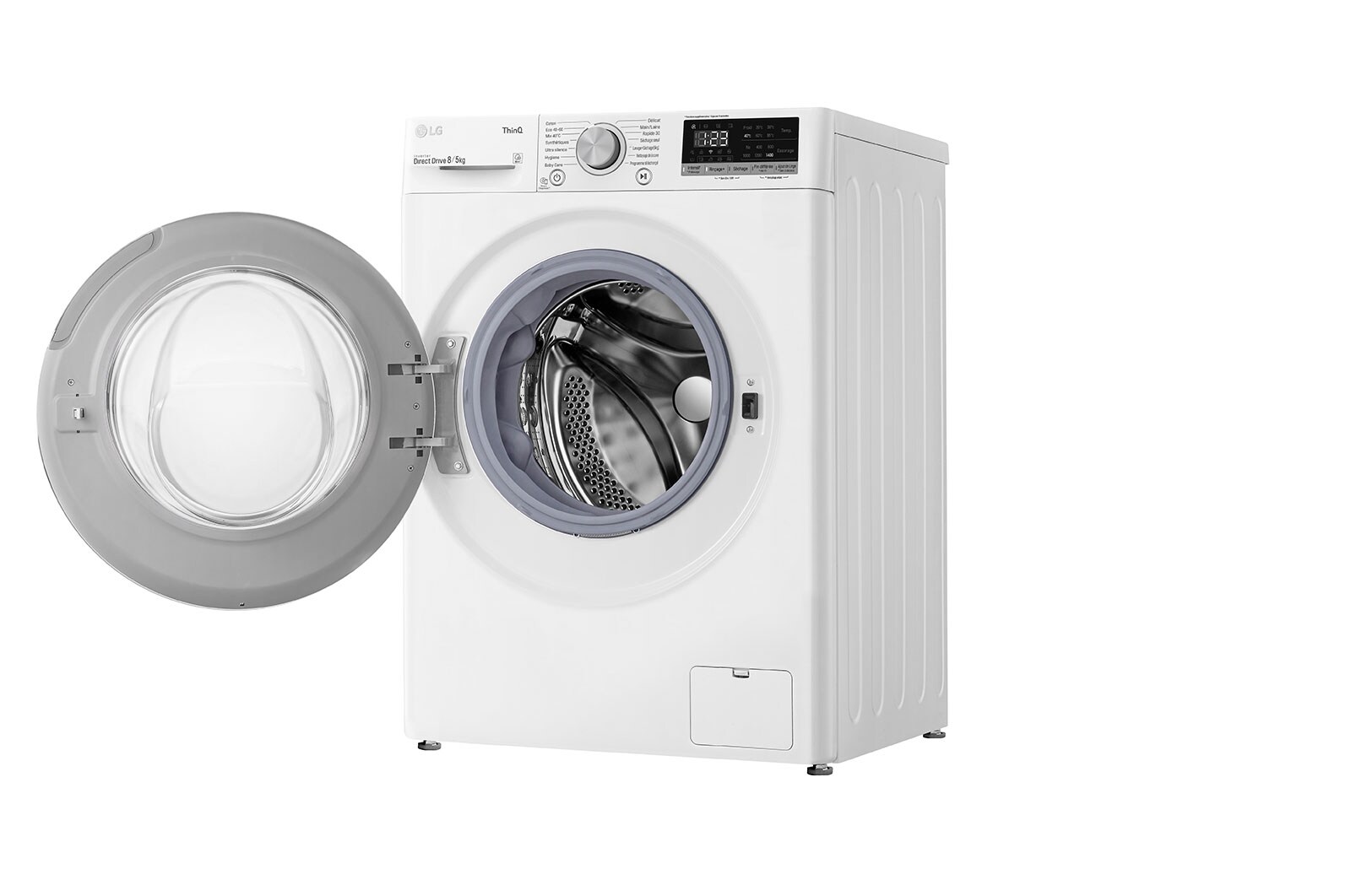 LG Lavante-séchante 8/5kg - 59L | AI Direct Drive™ | Smart Diagnosis™ | Moteur Direct Drive™ garanti 10 ans, LG F854N40WR