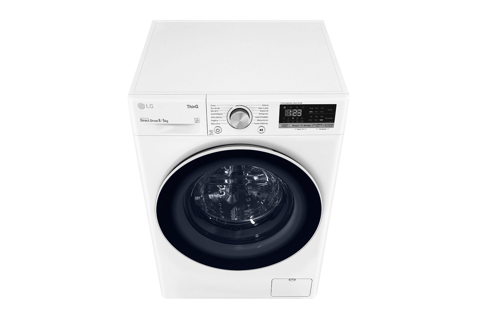 LG Lavante-séchante 8/5kg - 59L | AI Direct Drive™ | Smart Diagnosis™ | Moteur Direct Drive™ garanti 10 ans, LG F854N40WR