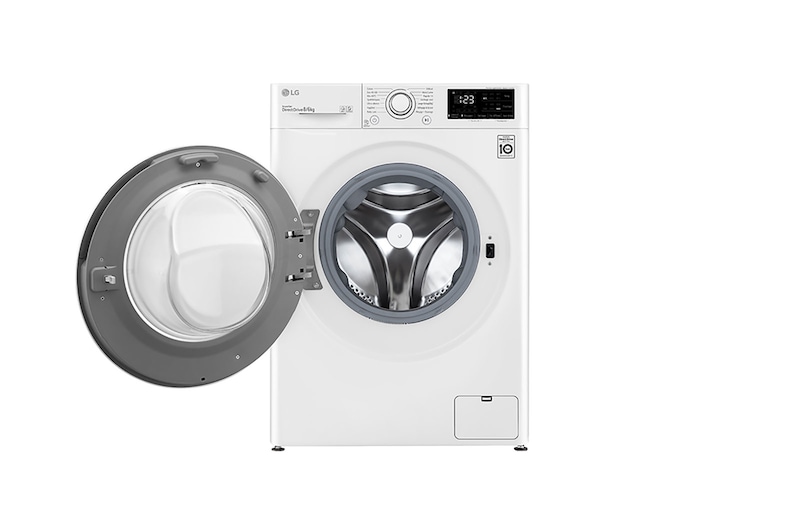 LG Lavante-séchante 8/6 kg - 68L | AI Direct Drive™ | Smart Diagnosis™ I Moteur Direct Drive™ garanti 10 ans, LG F864V36WR
