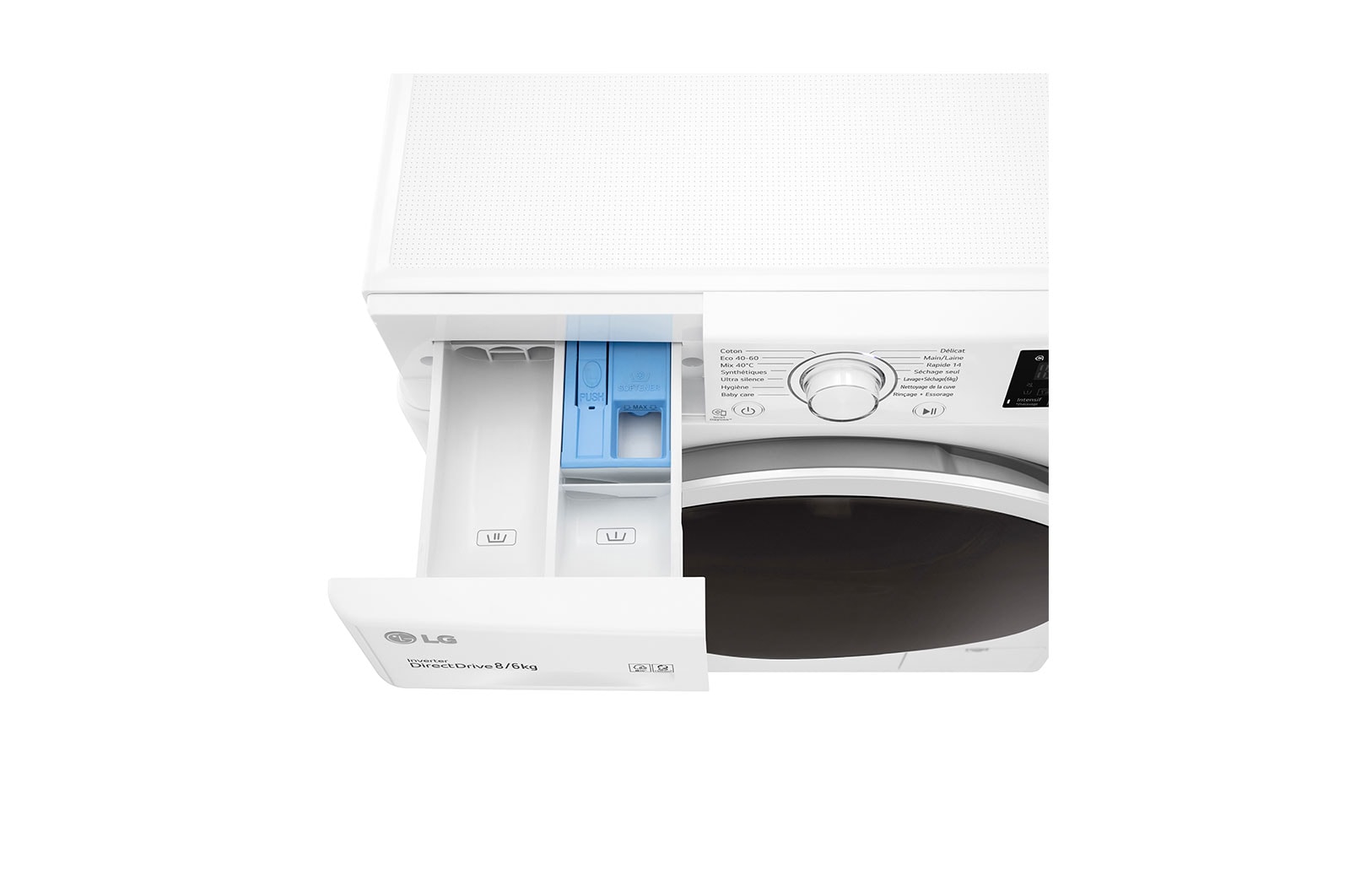 LG Lavante-séchante 8/6 kg - 68L | AI Direct Drive™ | Smart Diagnosis™ I Moteur Direct Drive™ garanti 10 ans, LG F864V36WR