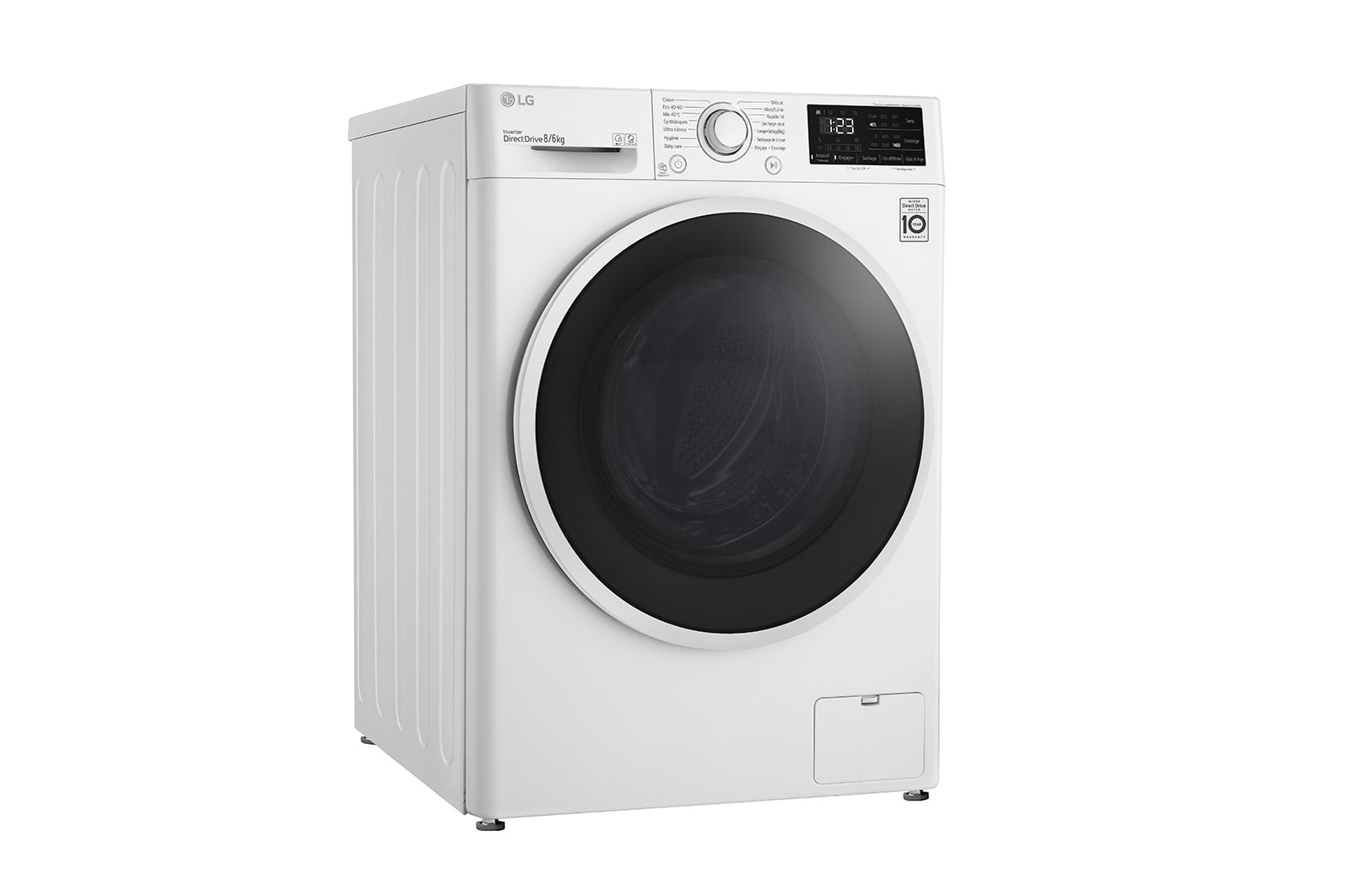 LG Lavante-séchante 8/6 kg - 68L | AI Direct Drive™ | Smart Diagnosis™ I Moteur Direct Drive™ garanti 10 ans, LG F864V36WR