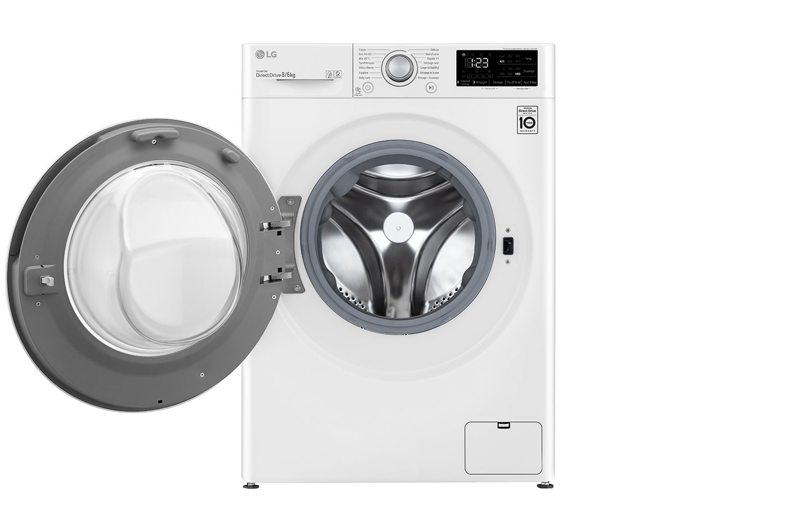 LG Lavante-séchante 8/6 kg - 68L | AI Direct Drive™ | Smart Diagnosis™ I Moteur Direct Drive™ garanti 10 ans, LG F864V37WR