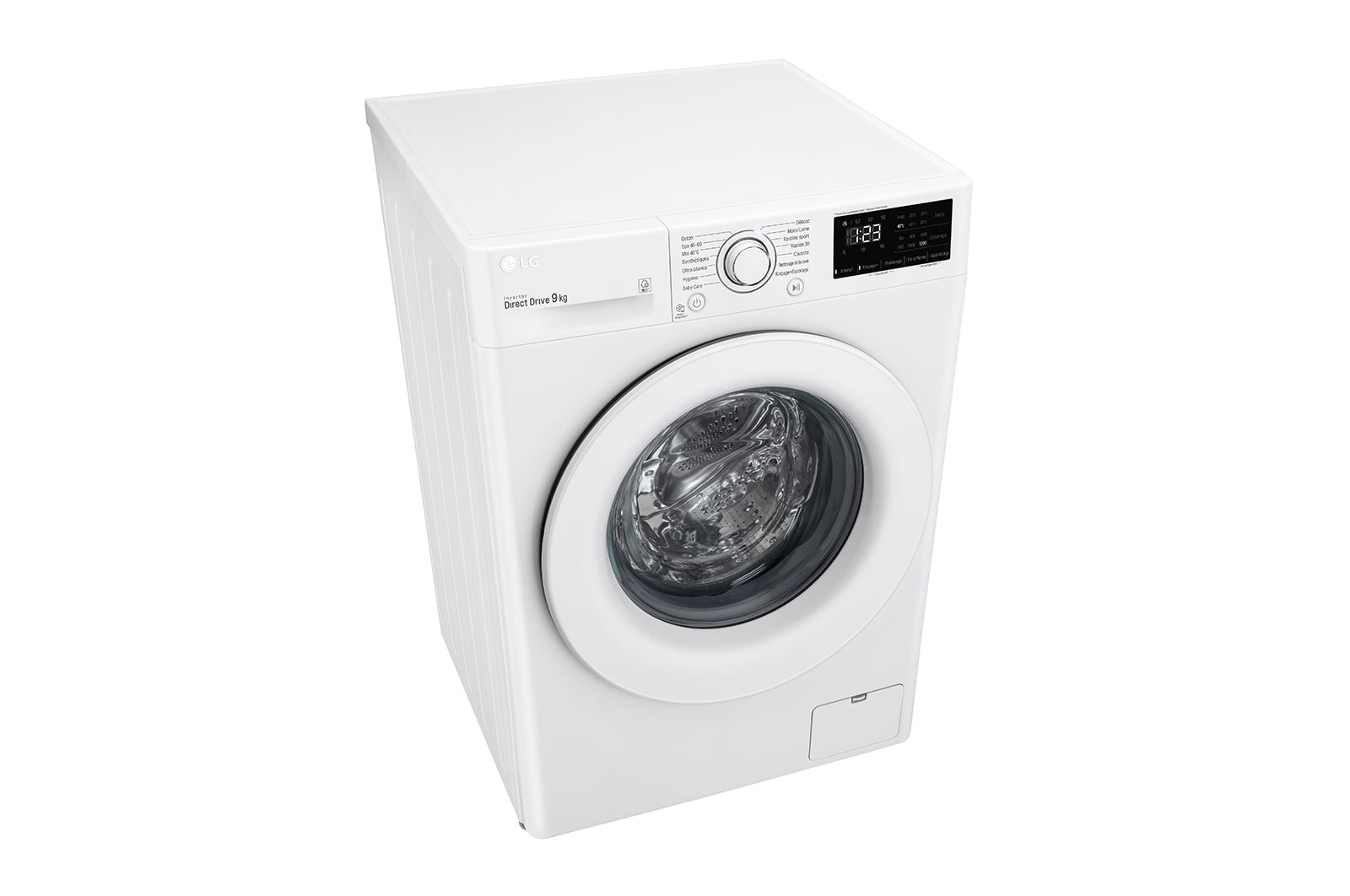 LG Lave-linge 9 kg - 59L | AI Direct Drive™ | Moteur Direct Drive™ garanti 10 ans | D, LG F92N23WH