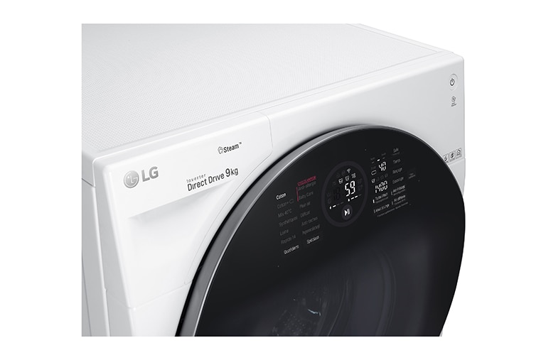 LG Lave-linge 9 KG | Steam™ | TurboWash™  | 6 Motion Direct Drive™ | A+++(-40%) | Wi-Fi | Smart Diagnosis™ | Moteur Direct Drive™ garanti 10 ans , LG F94G1GWHS