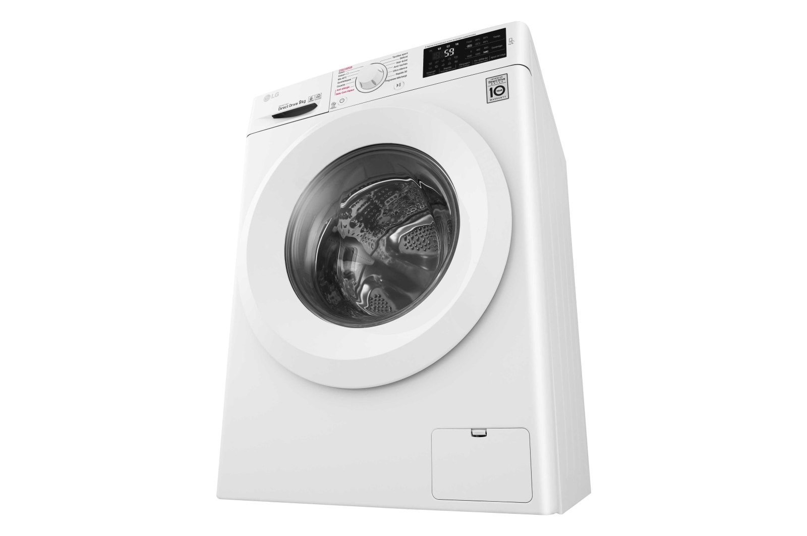 LG Lave-Linge 9KG | Steam™ | 6 Motion Direct Drive™ | A+++-20% | Smart Diagnosis™ | Moteur Direct Drive™ – Garanti 10 ans, LG F94J53WHS