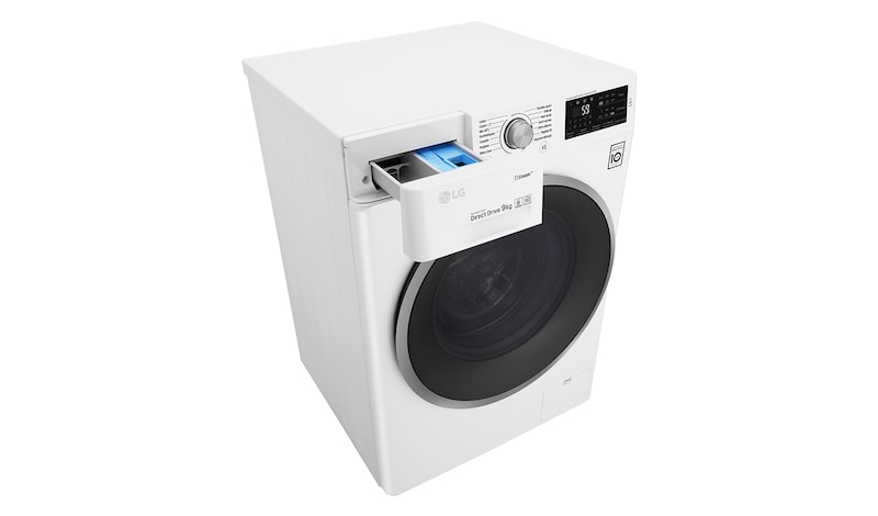 LG Lave-linge 9 KG | 6 Motion Direct Drive™ | A+++(-30%) | Smart Diagnosis™ | Moteur Direct Drive™ garanti 10 ans , LG F94J61WH