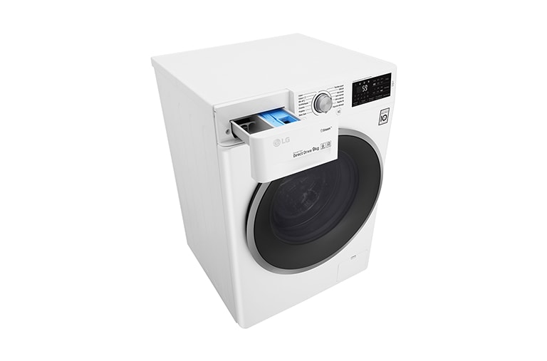 LG Lave-linge 9 KG | 6 Motion Direct Drive™ | A+++(-30%) | Smart Diagnosis™ | Moteur Direct Drive™ garanti 10 ans , LG F94J61WH