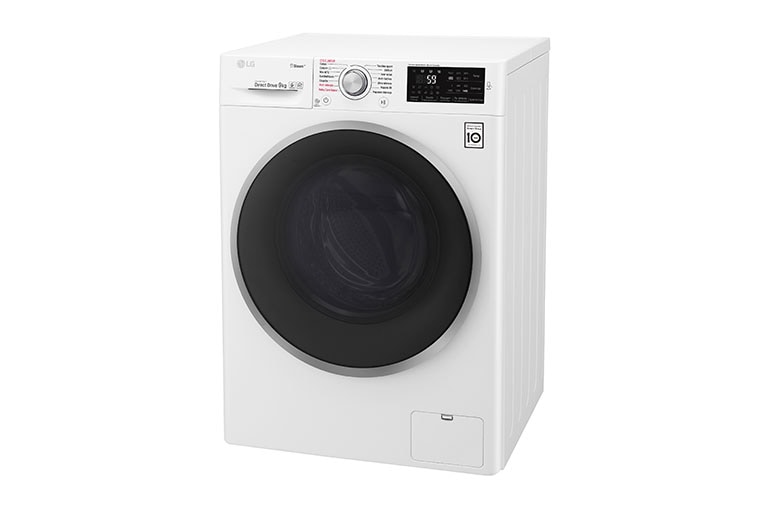 LG Lave-linge 9 KG | Steam™ | 6 Motion Direct Drive™ | A+++(-30%) | Smart Diagnosis™ | Moteur Direct Drive™ garanti 10 ans, LG F94J61WHS