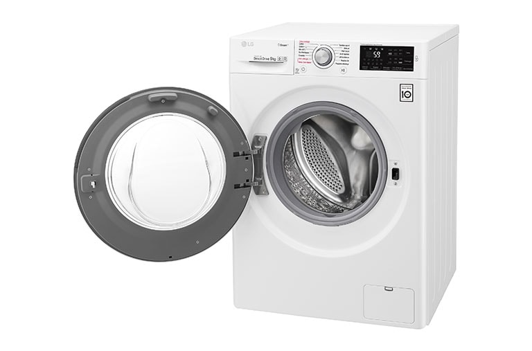 LG Lave-linge 9 KG | Steam™ | 6 Motion Direct Drive™ | A+++(-30%) | Smart Diagnosis™ | Moteur Direct Drive™ garanti 10 ans, LG F94J61WHS