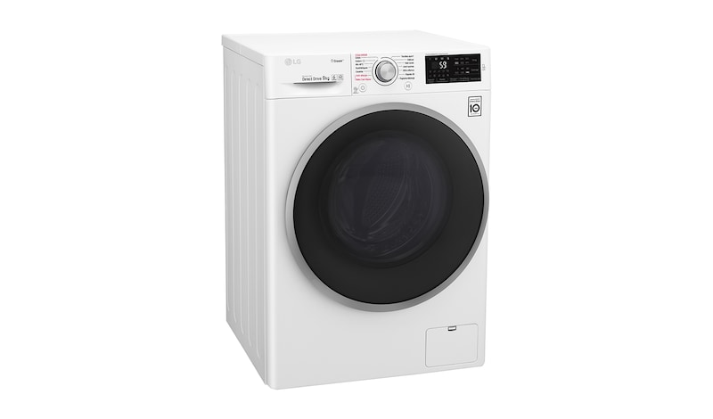 LG Lave-linge 9 KG | Steam™ | 6 Motion Direct Drive™ | A+++(-30%) | Smart Diagnosis™ | Moteur Direct Drive™ garanti 10 ans, LG F94J61WHS