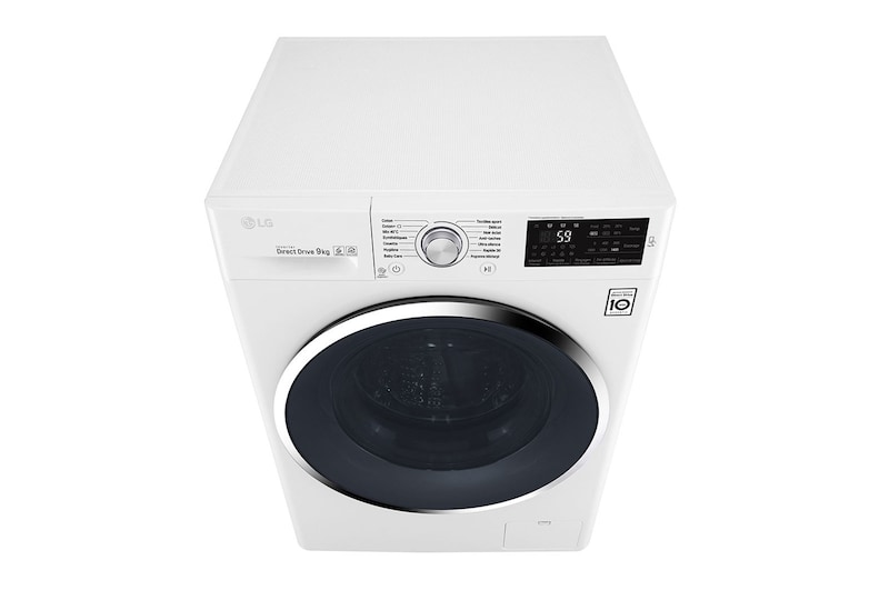 LG Lave-linge 9KG | 6 Motion Direct Drive™ | Moteur Direct Drive™ garanti 10 ans | A+++(-30%), LG F94J62WH