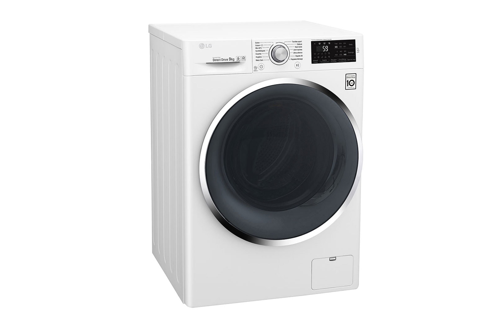 LG Lave-linge 9KG | 6 Motion Direct Drive™ | Moteur Direct Drive™ garanti 10 ans | A+++(-30%), LG F94J62WH