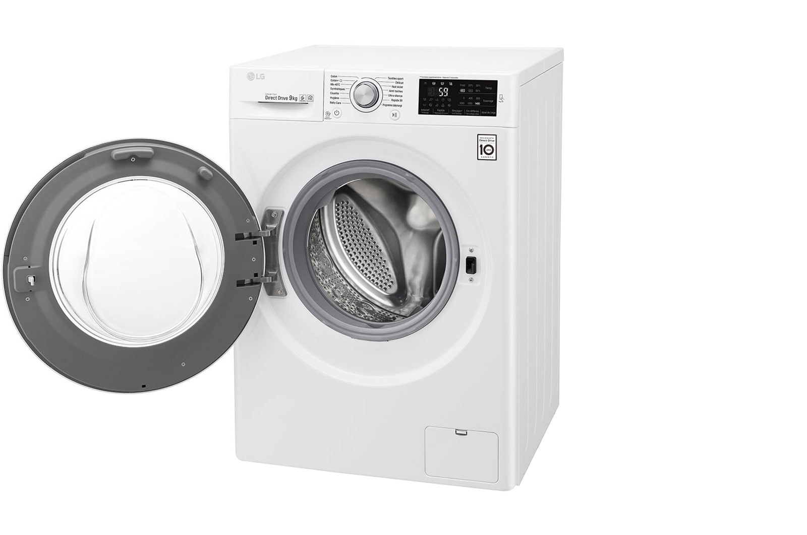 LG Lave-linge 9KG | 6 Motion Direct Drive™ | Moteur Direct Drive™ garanti 10 ans | A+++(-30%), LG F94J62WH